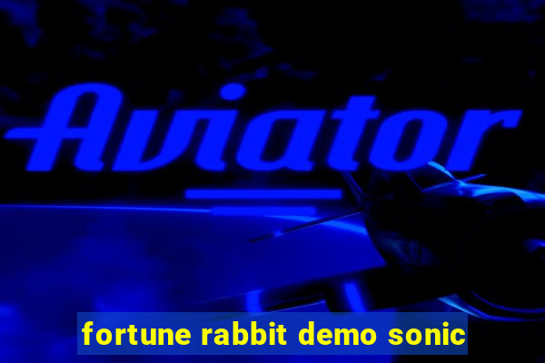 fortune rabbit demo sonic